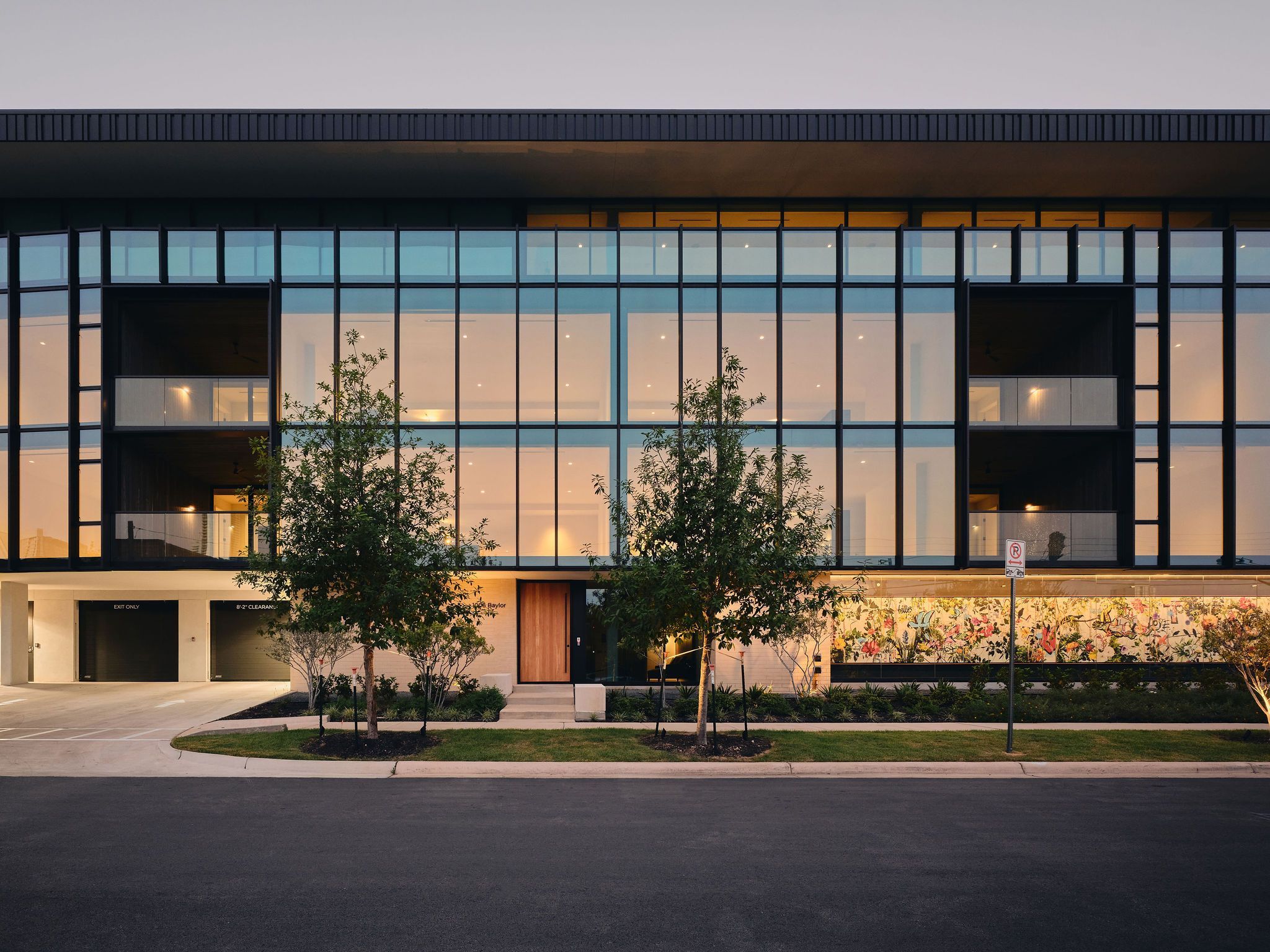 The Colorfield exterior at dusk